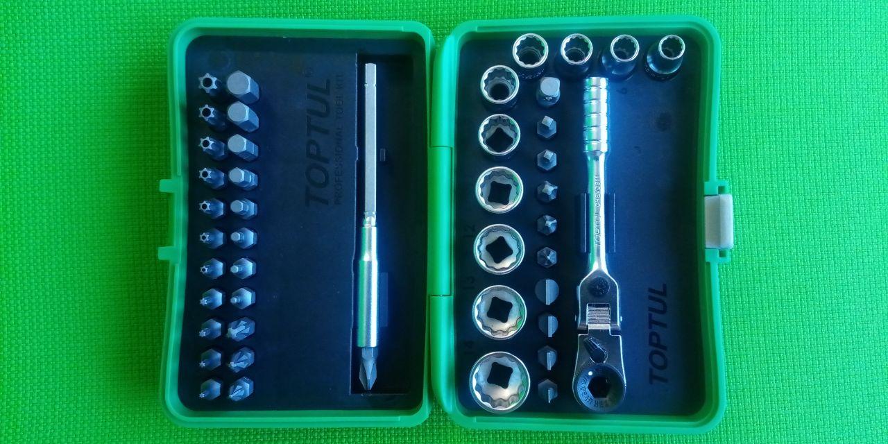 Набір інструменту для будинку 1/4" 45ед. (12-гр.) TOPTUL GADW4502