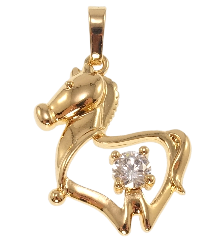 Кулон Xuping Позолота 18K "Знак Східного Гороскопу Кінь" для ланцюжка до 6мм