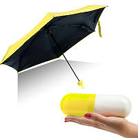 Компактний парасолька-капсула Capsule Umbrella жовтий 149505