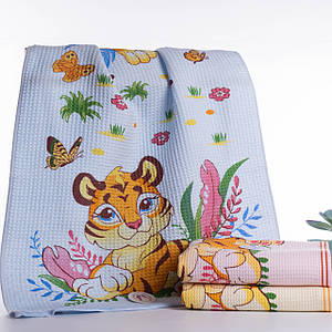 Рушники тигр вафельні 140*70 см