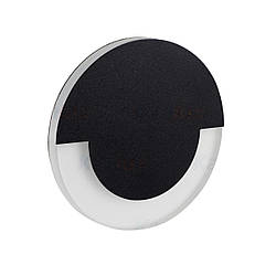 Точковий світильник для підсвітки сходів 220V 3000к Чорний SOLA LED AC B-WW Kanlux