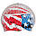 Силіконова Шапочка для плавання MadWave USA M055303001W синій-червоний, фото 2
