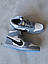 Чоловічі кросівки Nike Air Jordan x Dior (сірі з білим і чорним) круті високі осінні кроси PNAJ001, фото 9