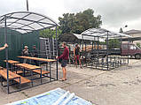 Навіс із полікарбонату над трибунами, фото 5