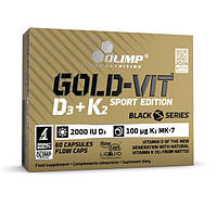 Gold D3+K2 2000 Sport Edition Olimp (60 капсул)