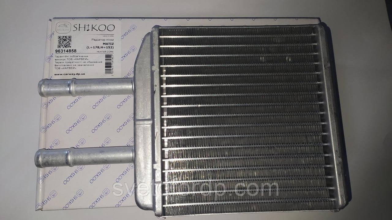 Радіатор пічки Matiz 0.8 I/1.0 I M/A алюмінієвий Корея, фото 1