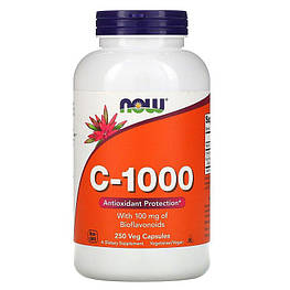 Vitamin C-1000 with Bioflavonoids Now Foods 250 капсул