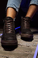 Мужские зимние ботинки коричнево- черные "Step", фото 1