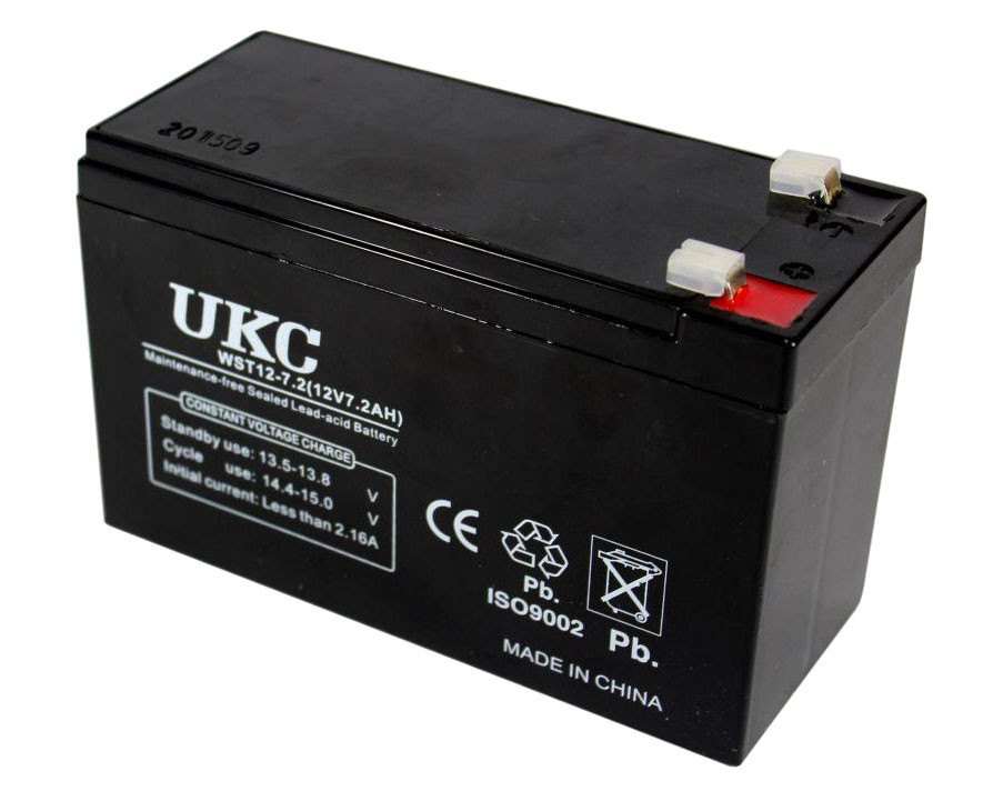 Аккумулятор гелевый UKC 12V 7.2A, аккумулятор (УКС) 12 вольт 7,2 Ампер в час - фото 1 - id-p93656092