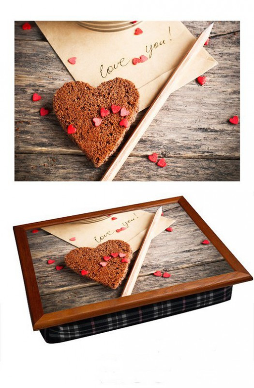 Таця на подушці Love you