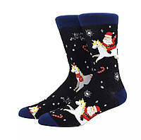 Праздничные носки с принтом Санта Клаус