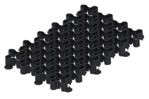 Газонна Решітка для стоянок, паркувань, доріжок Easy Pave чорна 8100-М-Ч, (0,597*0,4*0,05 м) 0,24м2, Екопаркова