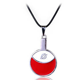 Аніме Кулон Наруто - Саске (Клана Учиха), з ланцюжком-шнурком | Cosplay Sasuke Naruto