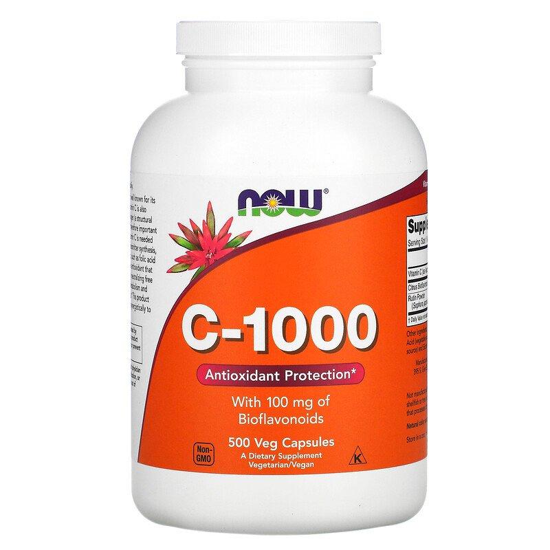 Vitamin C-1000 with Bioflavonoids Now Foods 500 капсул, фото 1