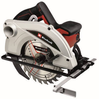 Пила циркулярна Einhell TC-CS 1410 Блокування шпинделя Адаптер для підключення пилососа, фото 1