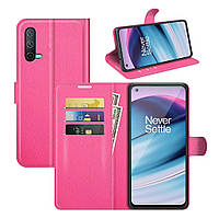 Чохол Fiji Luxury для OnePlus Nord CE 5G книжка рожевий