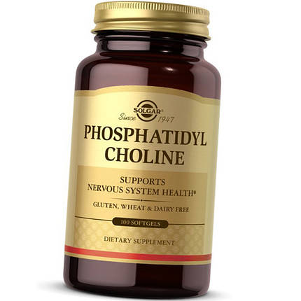 Фосфатидилхолін Solgar Phosphatidyl Choline 100 sgels, фото 1