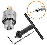 Патрон свердлильний 0.3-4мм під 3.17 мм JT0 вал для микродрели PCB, фото 6