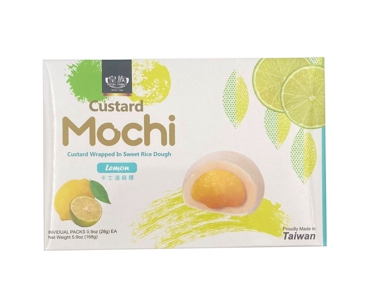 Тістечко моті (мочі)Custard Mochi Lemon ROYAL FAMILY 168 г