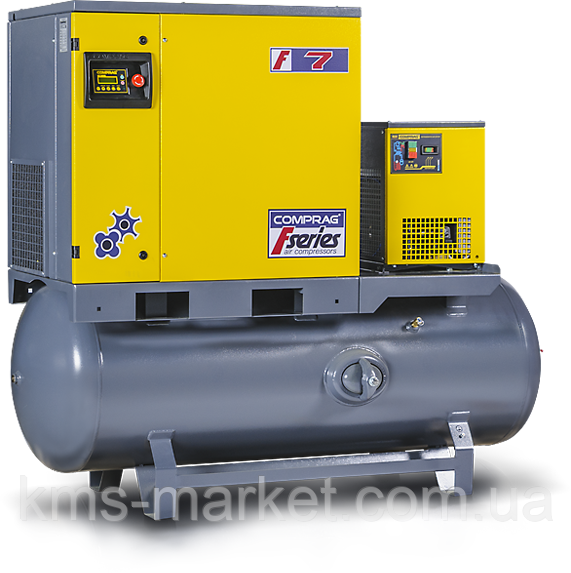 Гвинтовий компресор FRD-0510-270 на ресивері з вбудованим осушувачем