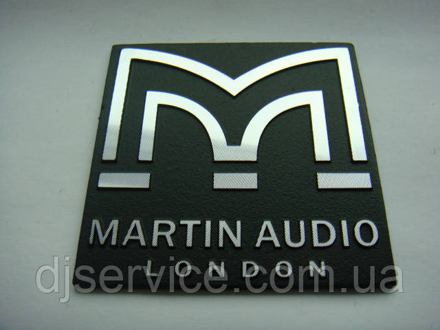 Шильдик 60x60mm (metall) на сітку колонки MARTIN AUDIO