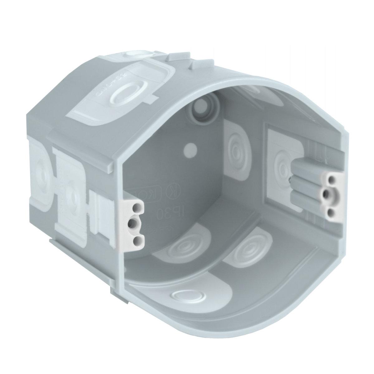 Коробка приладова стыкуемая поглиблена ПВХ; сіра; Ø73х70мм, Копос, фото 1