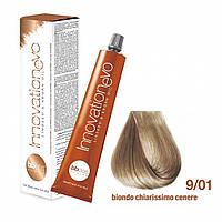 Стойкая Краска Для Волос BBCos Innovation Evo Hair Color Cream № 9/01 Очень Светлый Блондин, 100 Мл