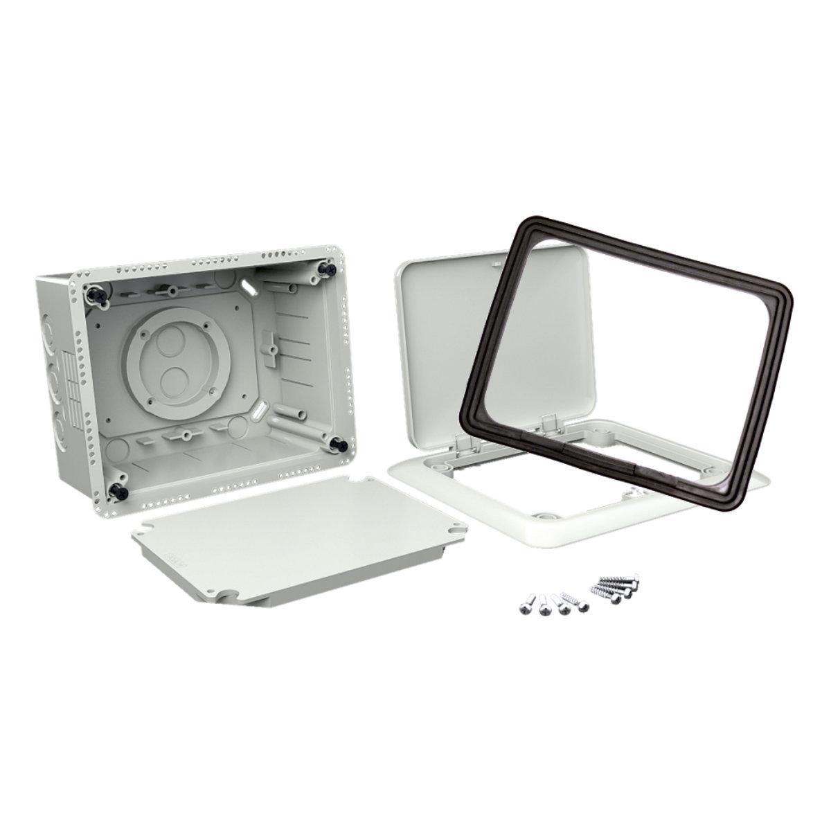 Коробка універсальна з відкидною кришкою 196х156х86мм Копос KUZ-VO_KB, фото 1