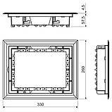 Закрытая рама напольной коробки 260х330х57,5мм Копос PP 80/К-5, фото 2