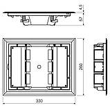 Рамка підлогової коробки 260х330х57мм Копос KOPOBOX 57_LB, фото 2