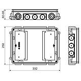 Універсальна коробка для підлоги 250х332х80мм Копос KUP 80_FB, фото 2