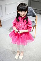 Детское платье малиновое нарядное 160