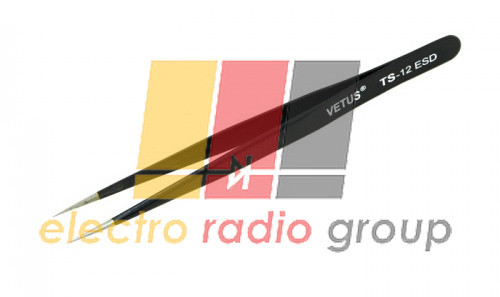 Пінцет VETUS ESD-12 антистатичний, немагнітний