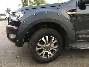 Розширювачі Колісних Арок Фендери для Позашляховика FORD RANGER T6 Pocket Rivet Style 2012-2017