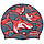 Дитяча шапочка для плавання силіконова MadWave Junior SHARKY M057911 бірюзовий, фото 2