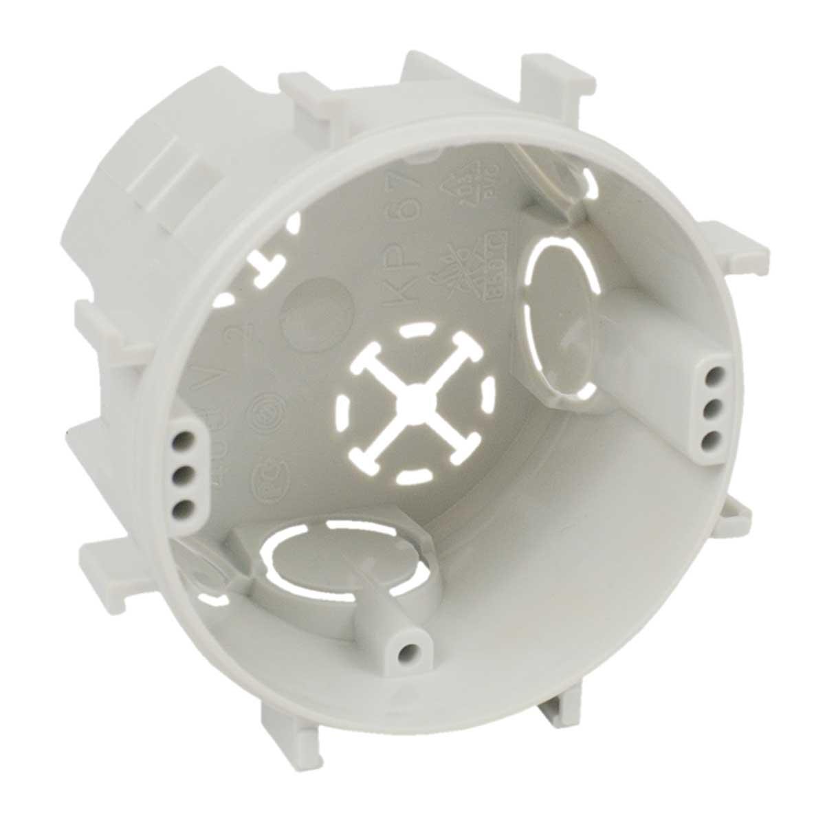 Коробка приладова Ø70х45мм з'єднуються між собою ПВХ сіра к/б, Копос KP 67/3_KA, фото 1