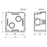 Коробка приладова 71х71х42мм Копос KP 67X67_KA, фото 2