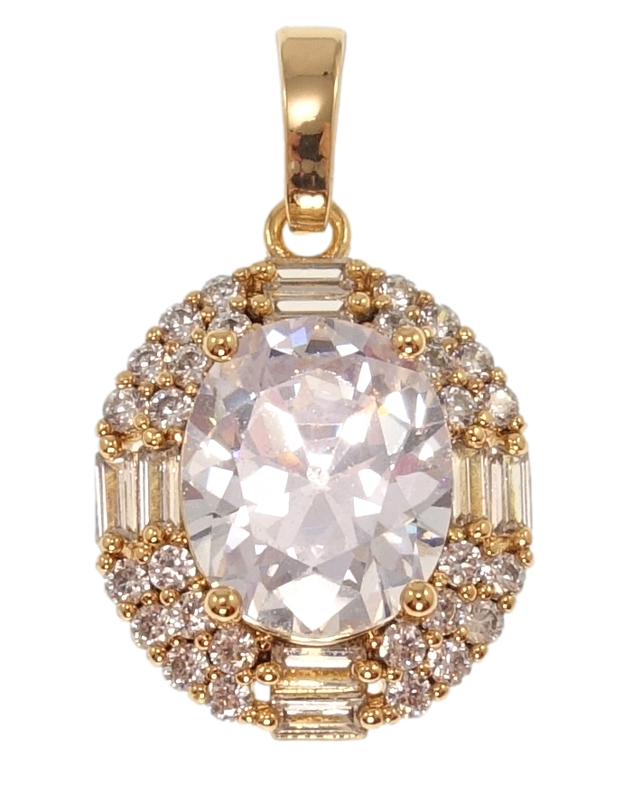 Кулон Xuping Позолота 18K "Інкрустація цирконієм з фіанітом" для ланцюжка до 6мм