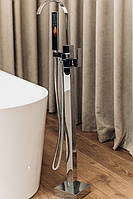 Кран Змішувач для Ванни Окремостоячий Brone Pure CHROME PLATED Змішувач БРОНЕ, фото 5