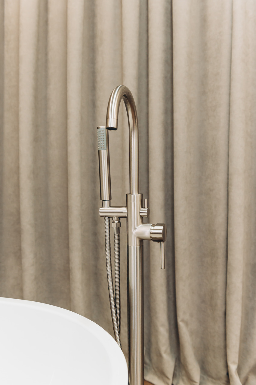 Змішувач Brone Fantasia BRUSHED NICKEL Кран Змішувач для Ванни Окремостоячий БРОНЕ