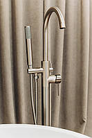 Змішувач Brone Fantasia BRUSHED NICKEL Кран Змішувач для Ванни Окремостоячий БРОНЕ, фото 6