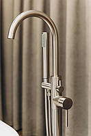 Змішувач Brone Fantasia BRUSHED NICKEL Кран Змішувач для Ванни Окремостоячий БРОНЕ, фото 8