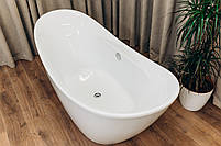 Ванна Окремо Стояча з Акрилу BRONE Familia White Акрилова Кругла Ванна БРОНЕ 170*77*75cm, фото 6