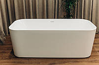 Ванна Окремо Стояча з Акрилу BRONE Superiore White Акрилова Прямокутна Ванна БРОНЕ 175*80*65cm, фото 7
