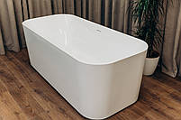 Ванна Окремо Стояча з Акрилу BRONE Superiore White Акрилова Прямокутна Ванна БРОНЕ 175*80*65cm, фото 8