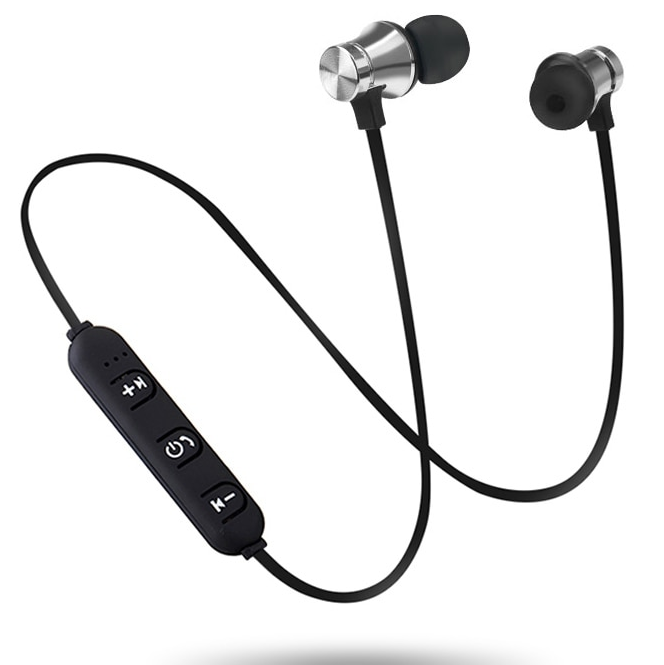 Наушники беспроводные вакуумные с микрофоном Bluetooth HEONYIRRY H21 Срібло, фото 1