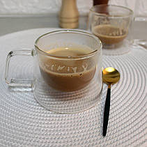 Набір конусних чашок з подвійними стінками 200 мл 2 шт Ardesto, чашки з подвійним дном, фото 5