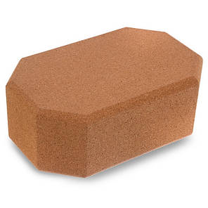 Блок для йоги Zelart гіпоалергенний з коркового дерева з хорошою амортизацією, фото 1