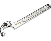 Ключ гаковий з носиком на шарнірі YATO 15-35мм 170мм (YT-01670)