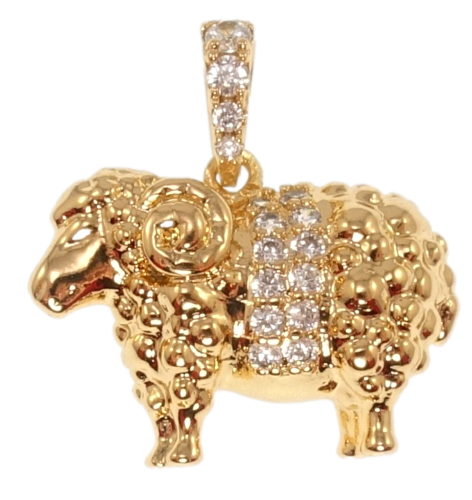 Кулон Xuping Позолота 18K "Овен" для ланцюжка до 4мм